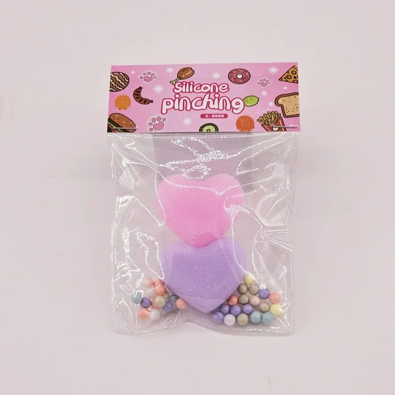 Jouets de dessin animé doux à presser pour enfants, ours mignon, lapin d'amour, coeur, jouets à rebond lent