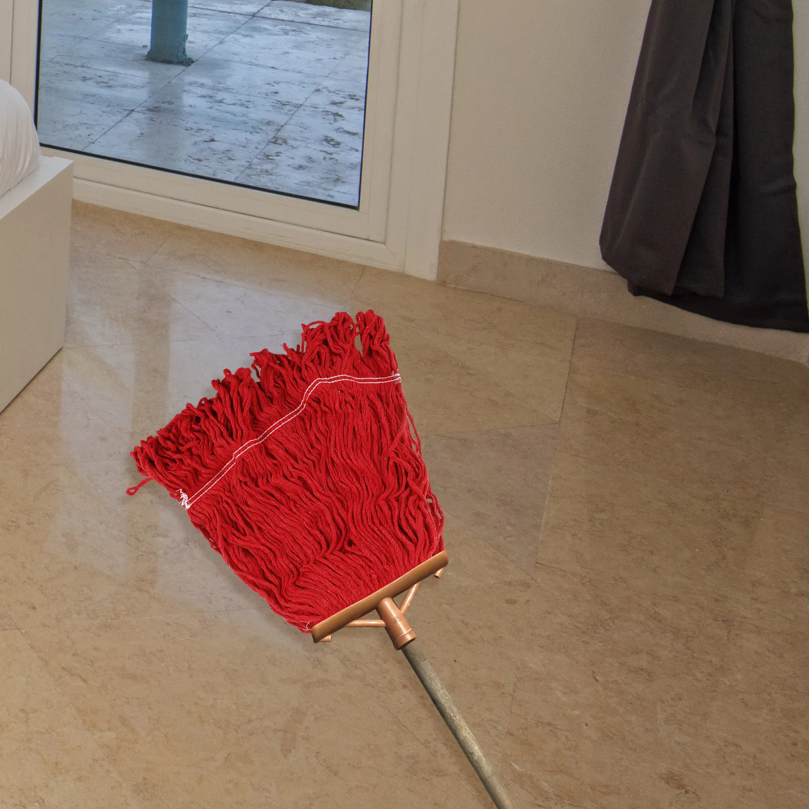 

1pcs Replacement Mop Head Cotton Yarn Polyester Washable Reusable For Floor Cleaning Commercial Household Mop Heads