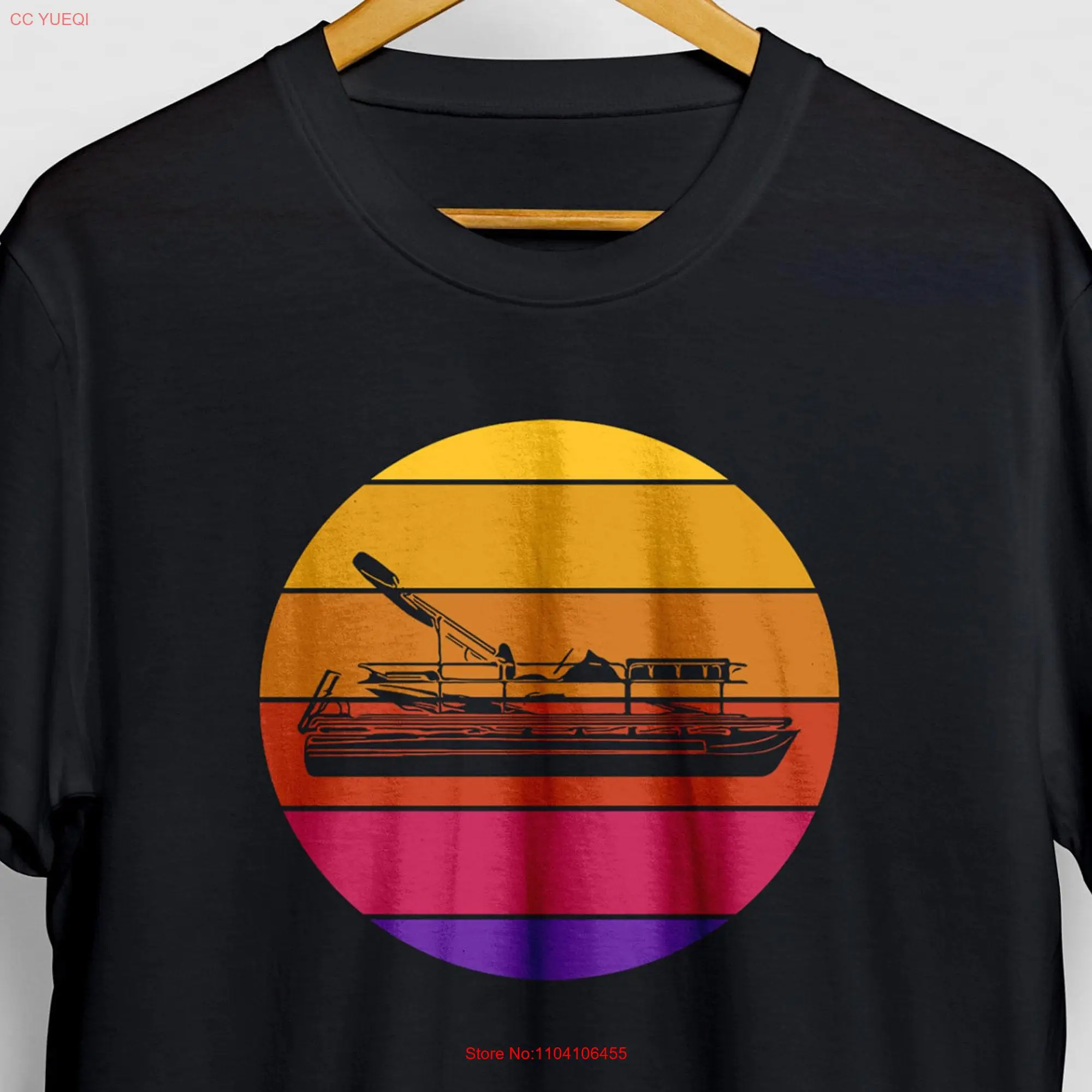 Pontoon Captain T Shirt Sailing Boating Boat s  long or short sleeves