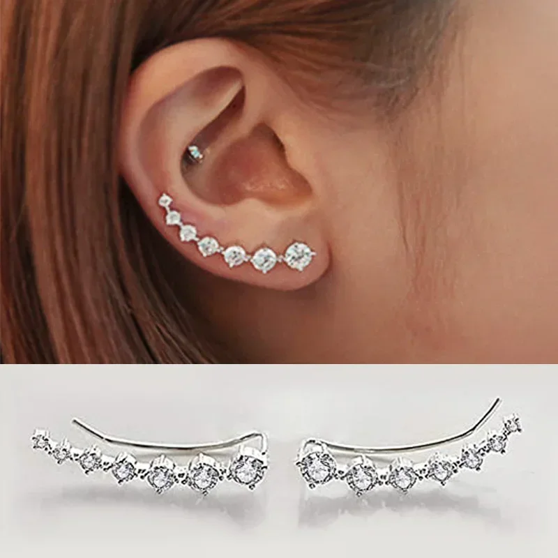 2024 Stylish Versatile Pierced Earrings Lady Engagement Accessories with Brilliant Cubic Zirconia Fashion Women Daily Jewelry