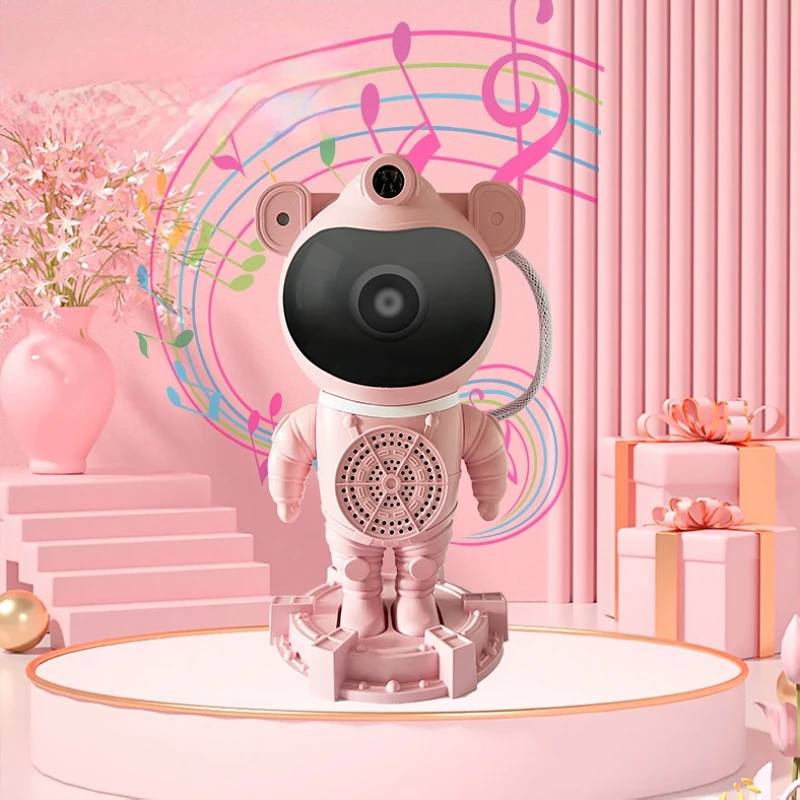 ไฟดาวไลท์สำหรับนักบินอวกาศ, ใหม่2024โปรเจคเตอร์แสงดาวในท้องฟ้าที่เต็มไปด้วยเสียงสีขาวโคมไฟแสงดาวสำหรับตกแต่ง