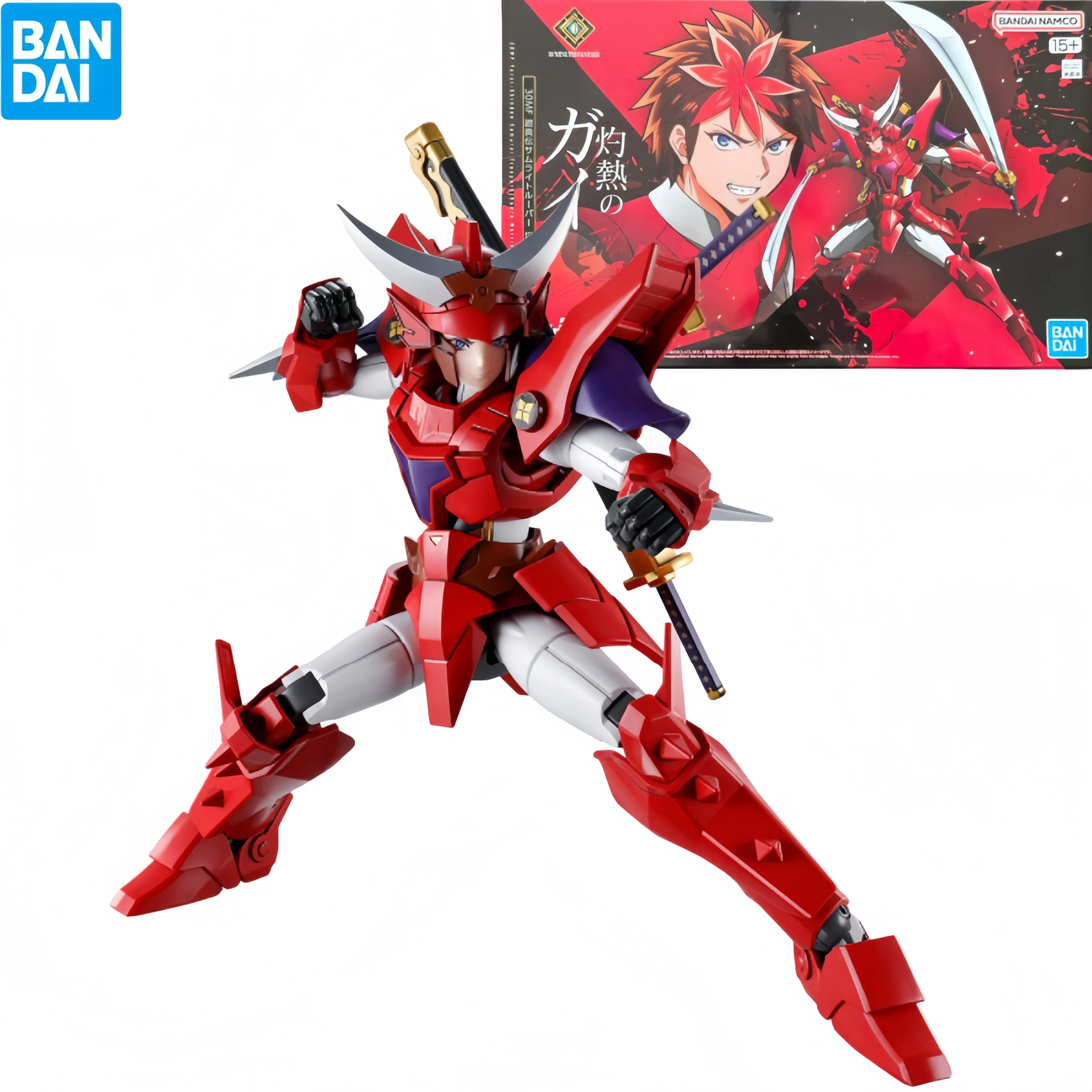 

Конструктор Bandai 30mf Yoroi-Shinden Samurai Troopers Ronin Warriors Gai Of The Heat: Аниме-фигурка для сборки, модель, игрушка, подарок