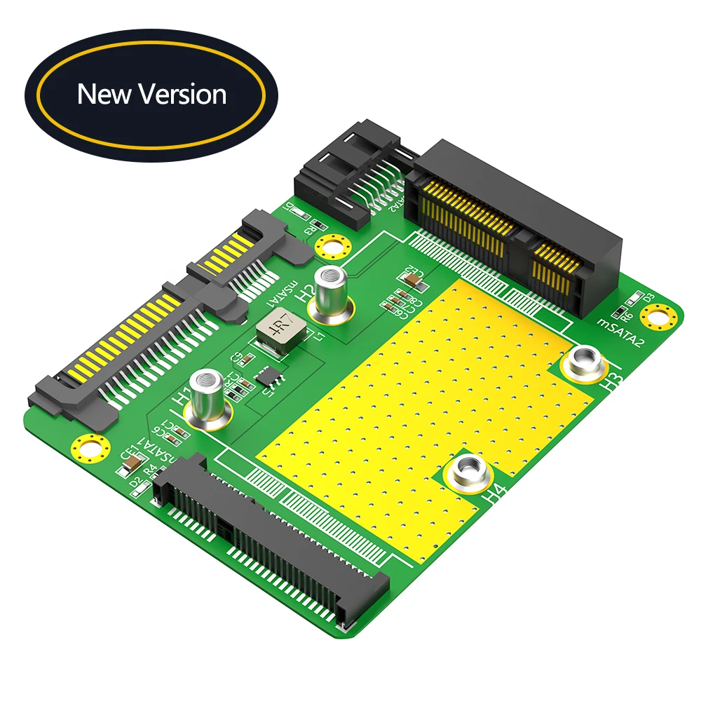 Dual Msata SSD para Dual Adaptador SATA3, Nova Versão