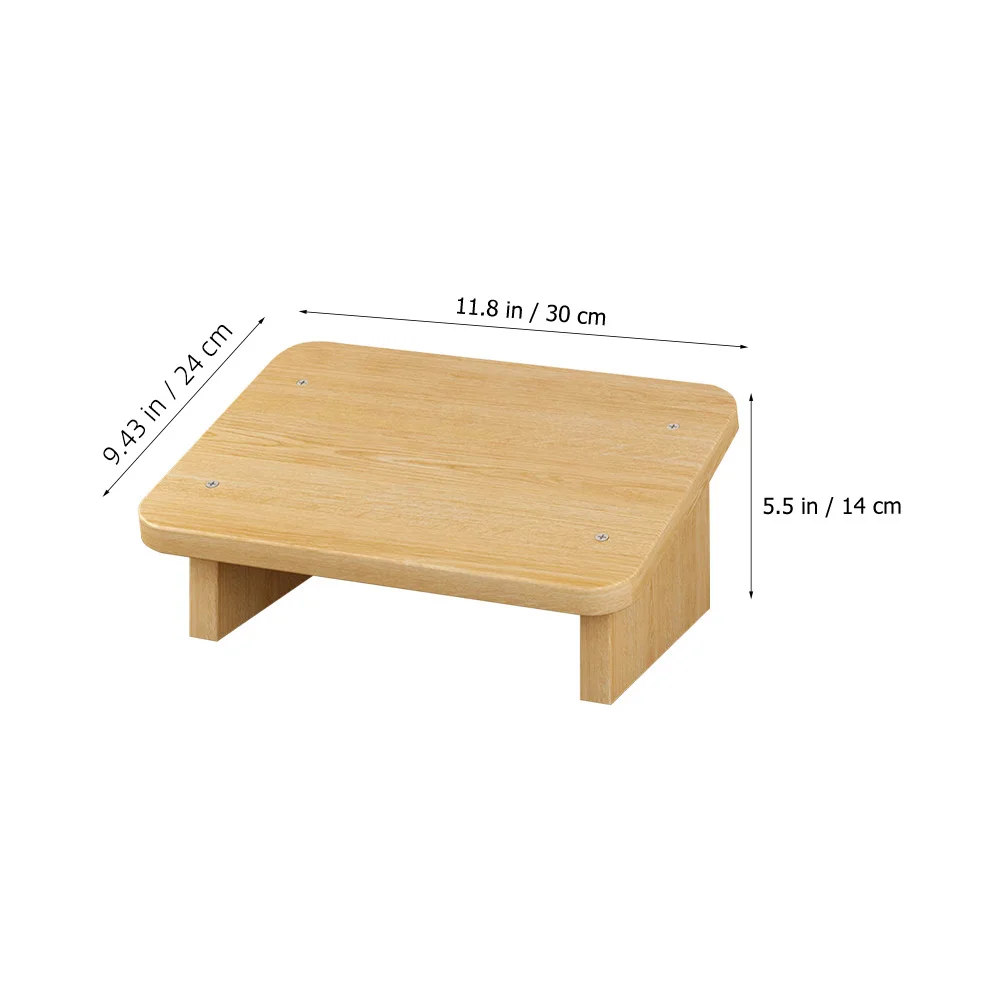 

Ergonomic Footstool Desk Foot Multipurpose Stepping Stool Office Footrest Wood Children Furniture Non Slip Portable Bedroom Sofa