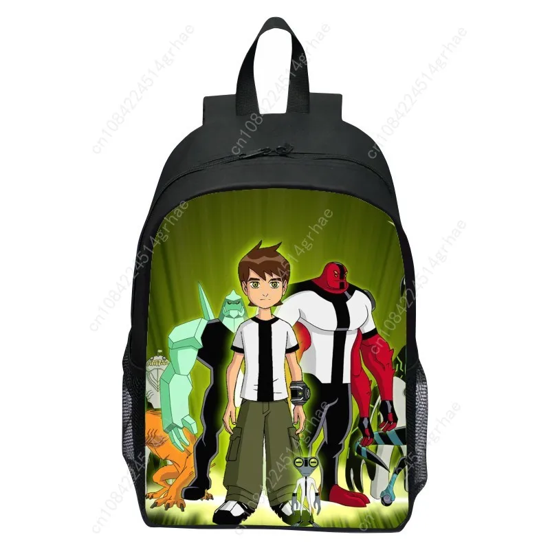 Tas ransel anak sekolah dasar BEN10 baru, motif kartun, ringan, untuk anak laki-laki