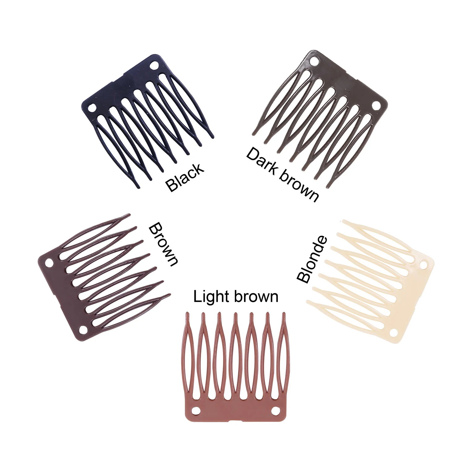 

50 pcs /Lot,Wig Accessories,Hair Wig Plastic Combs and Clips For Wig Cap, Combs For Making Wig,Vogue Queen Products