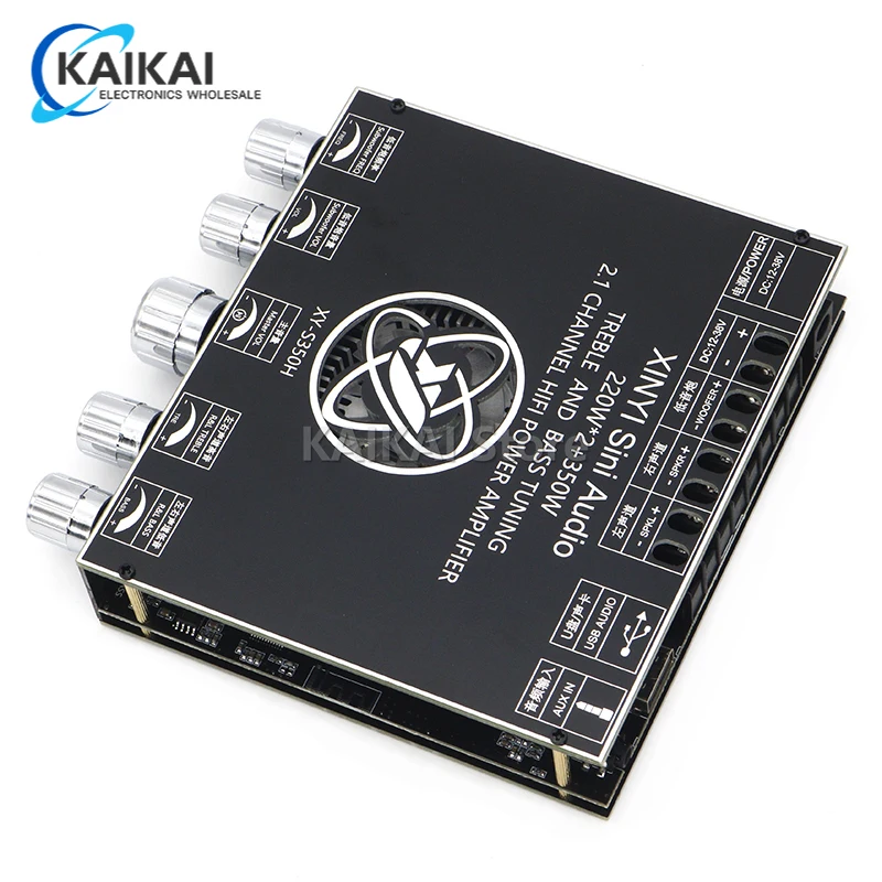 XY-S350H 2.1 channel TPA3251 Bluetooth power amplifier board module high and low subwoofer 220W*2 + 350W