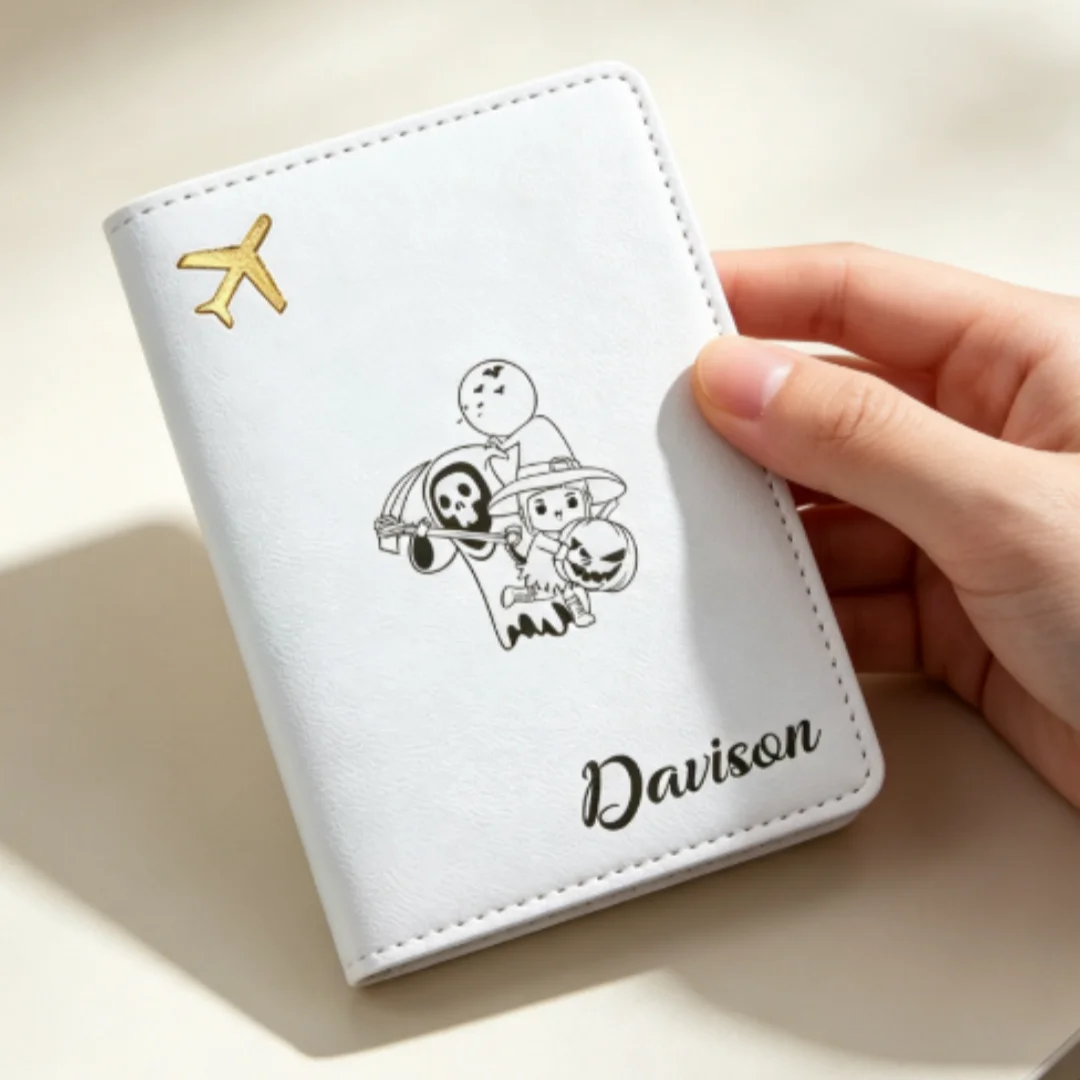 Travel Accessories Meaning - 개인 맞춤 이름 가죽 여권 커버,