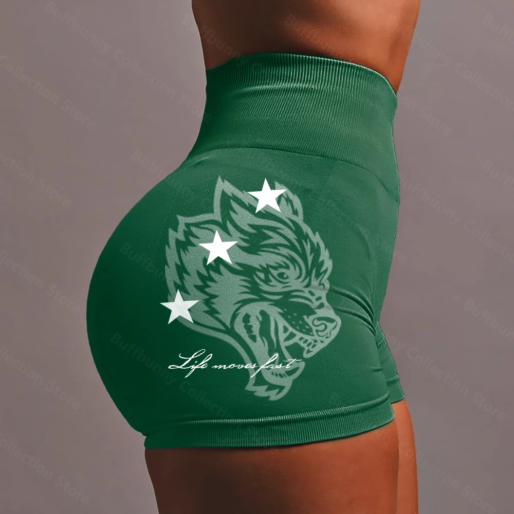 

She Darc Wolf Shorts Seamless Women Gym Wear High Waist Sportswear Sexy Scrunch Shorts For Womans Yoga Running Exercise Pants