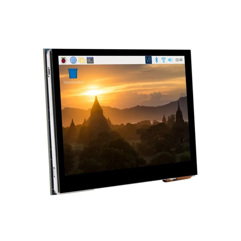 Waveshare 3.5inch Capacitive Touch Screen LCD For Raspberry Pi, 640×480, DPI, IPS, Toughened Glass Cover, Low Power