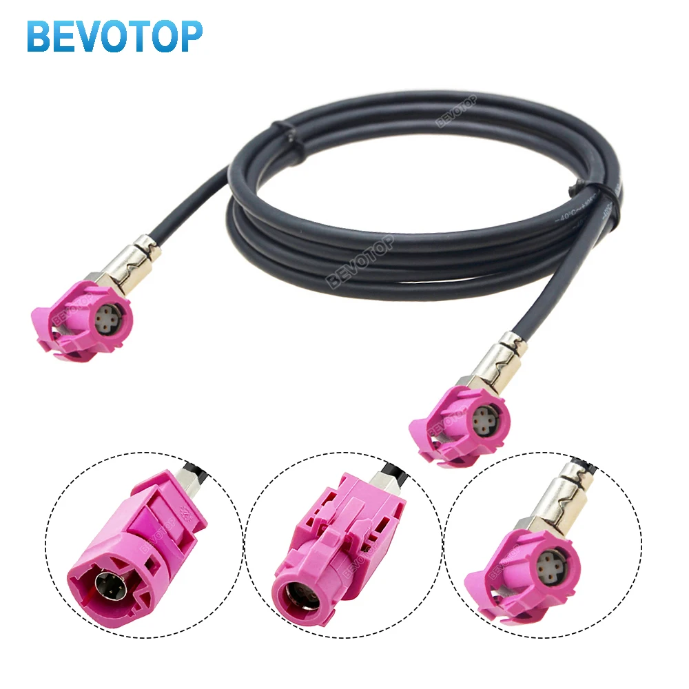 1PCS LVDS Video Line 4Pin HSD Cable BMW CIC Host to Screen video cable, BMW Display Screen Video Wire Harness BEVOTOP Auto Cable