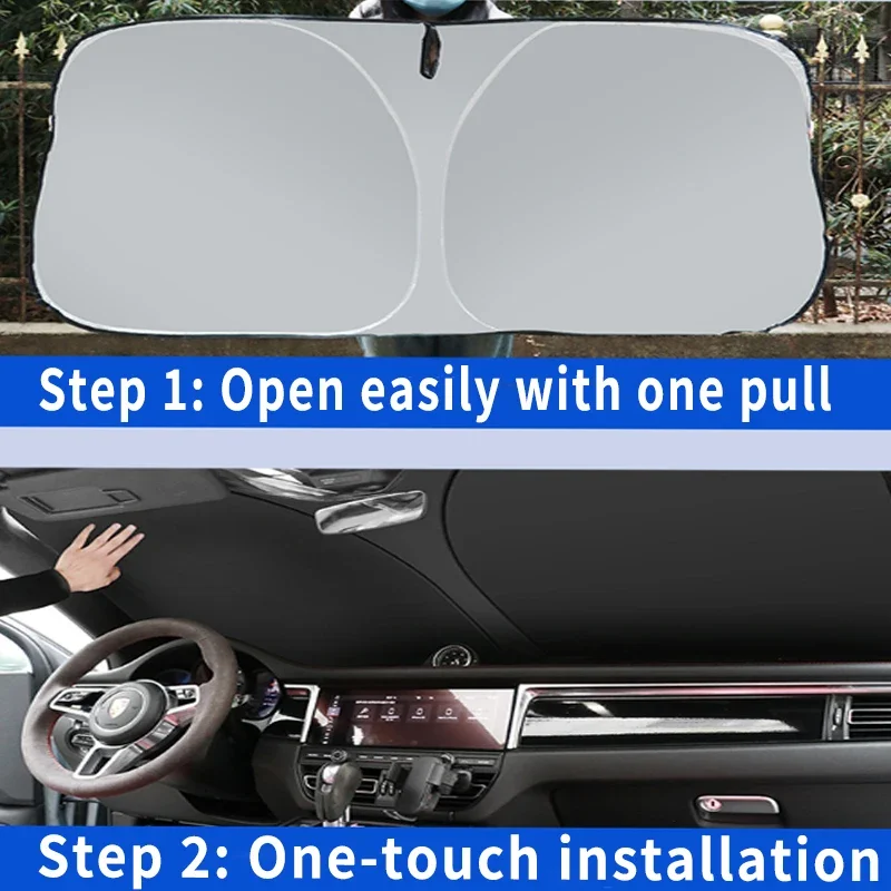 Car Sun Visor For Mercedes-Benz GLA GLC GLB GLE GLC GLS CLA Auto Front Windshield Sunshade Heat Insulation Summer Accessories - Image 4