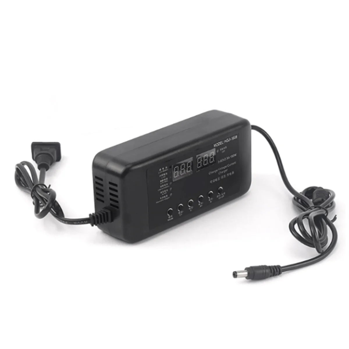 ABYB 3V-60V 150W Voltage Current Adjustable Smart Battery Charger Battery Charger for Li-Ion E-Bike Electric Bicycle EU Plug