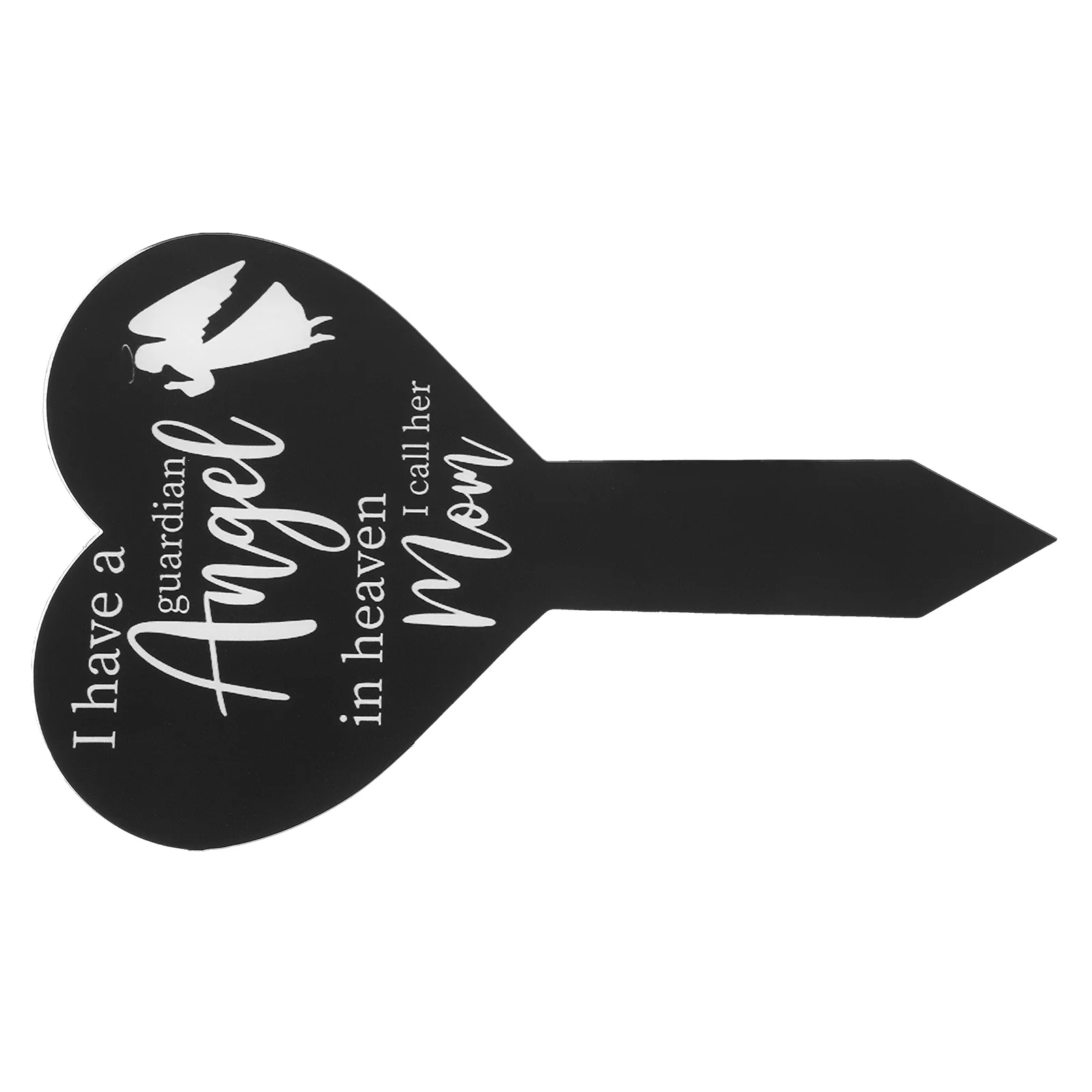

Grave Heart Shaped Stake Cemetery Memorial Yard Signs Decoration Markers for Cat