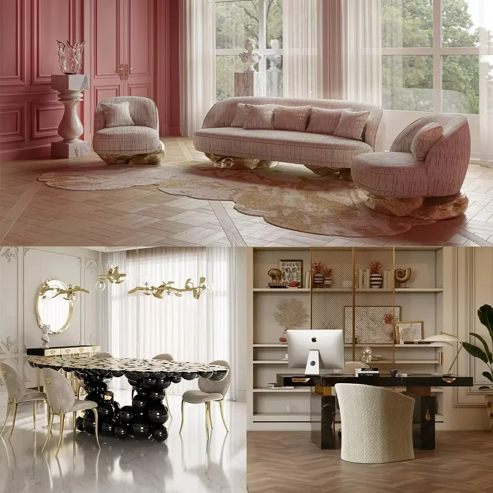 Luxury Home Furniture Full Case Procurement Bespoke Designer Collection One Stop Project Sourcing Furniture for Affluent Clients