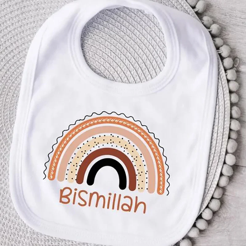 

Bismillah bib 2023 Eid Mubarak Muslim Islamic Ramadan Kareem Holiday Girl boy Suhoor Iftar dinner decoration Baby Shower gift