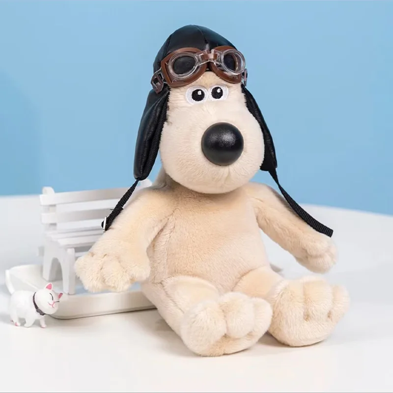 Gromit cachorro muñeco de peluche periféricos de dibujos animados accesorios de Interior de coche mochila decoración piloto muñeca creatividad regalos lindos
