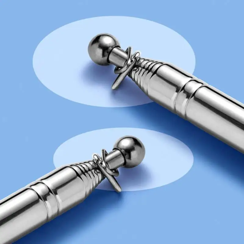 Telescopic Quality Inspection Hammer 115cm Thickened Retractable Rod Portable Tile Hollowing Test Tool for Decorators