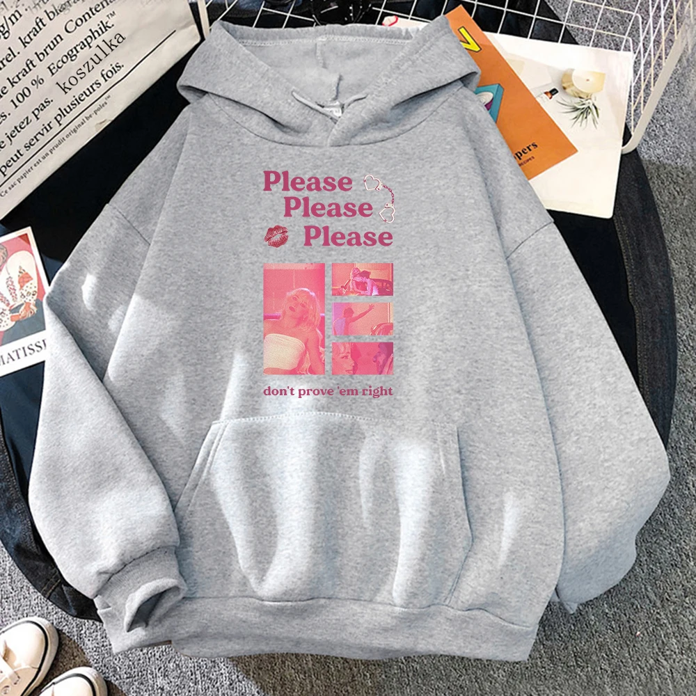 Please Please Please Sabrina Carpenter Hoodie Women Aesthetic Loose Hoodies Unisex Autumn Winter Harajuku Pullovers Sweatshirts