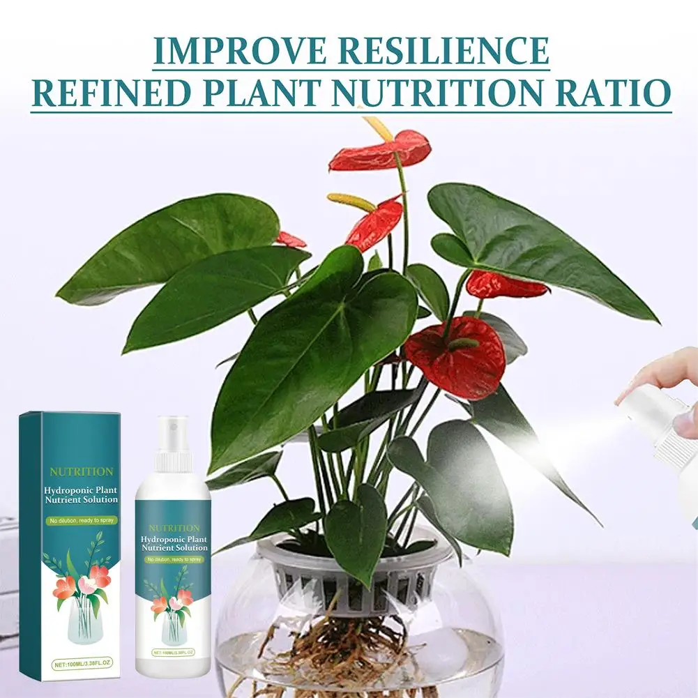 

100ml Hydroponic plant nutrient solution Liquid Pot Solution Vegetable Hydroponic Nutrient Fertilizer Flower F0F4