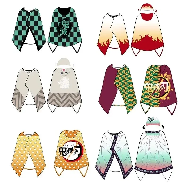 أنيمي شيطان القاتل كيميتسو نو يابا تأثيري كامادو Nezuko Agatsuma Zenitsu زي الفانيلا بطانية منشفة استحمام هوديي شال #6