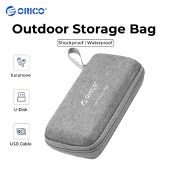 ORICO 2.5'' 3.5'' HDD Case Storage Bag for External Hard Drive Case/ M.2 Hard Disk Case /Earphone/U Disk Large Capacity Storage