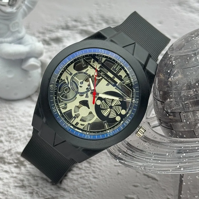 

New Fashion Man Hollow Silicone Watch Men High Quality Business Quartz Watches Students Sports Wrist Watches Gifts Reloj Hombre
