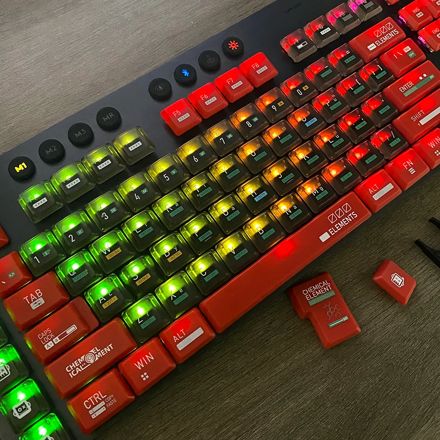 New Suitable for  Logitech G915/915TKL/G813 Guest PBT Gaming Theme Personalized Colorful Keycaps