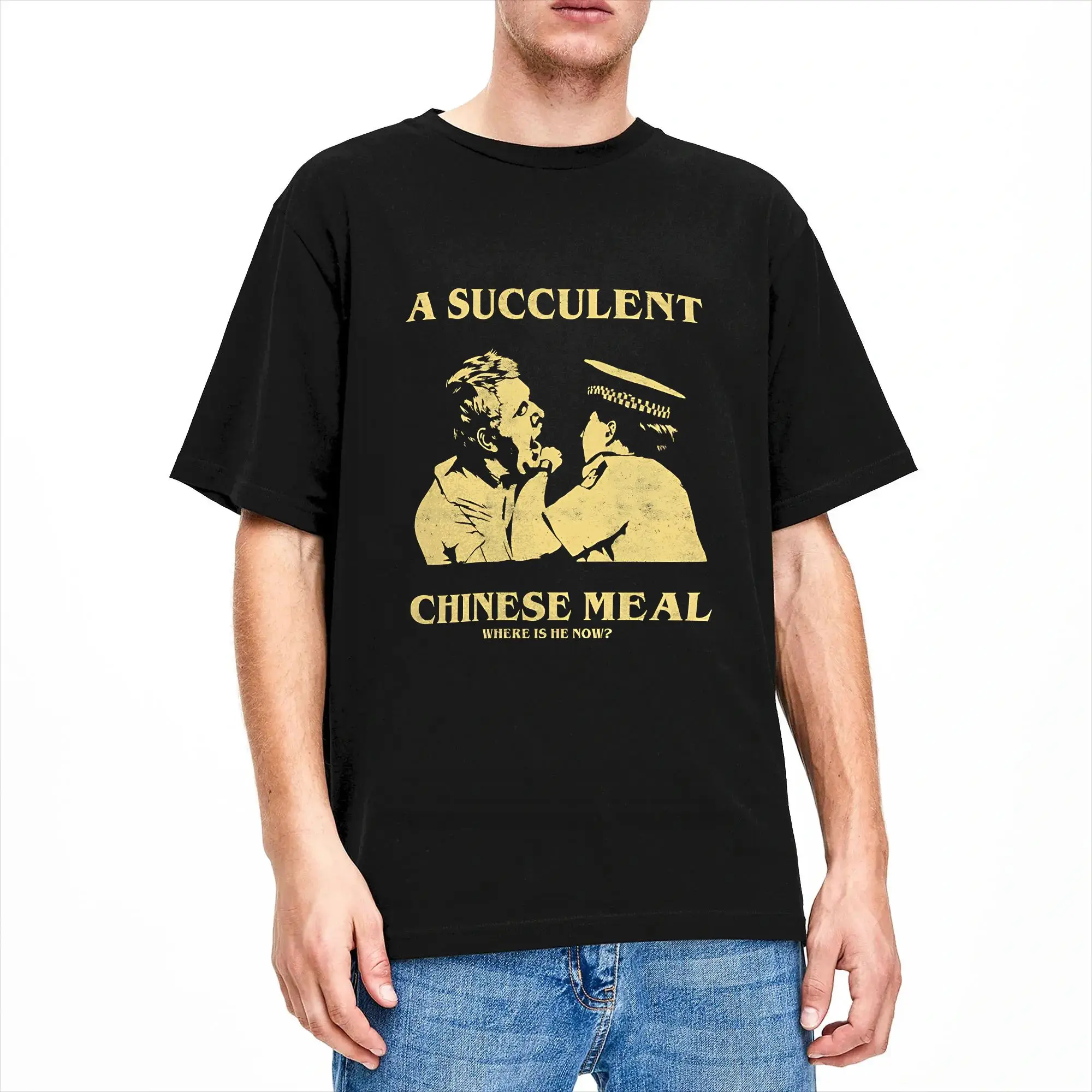 Cool A Succulent Chinese Meal T-Shirt for Men Round Collar 100% Cotton T Shirt  Short Sleeve Tees Gift Clothing