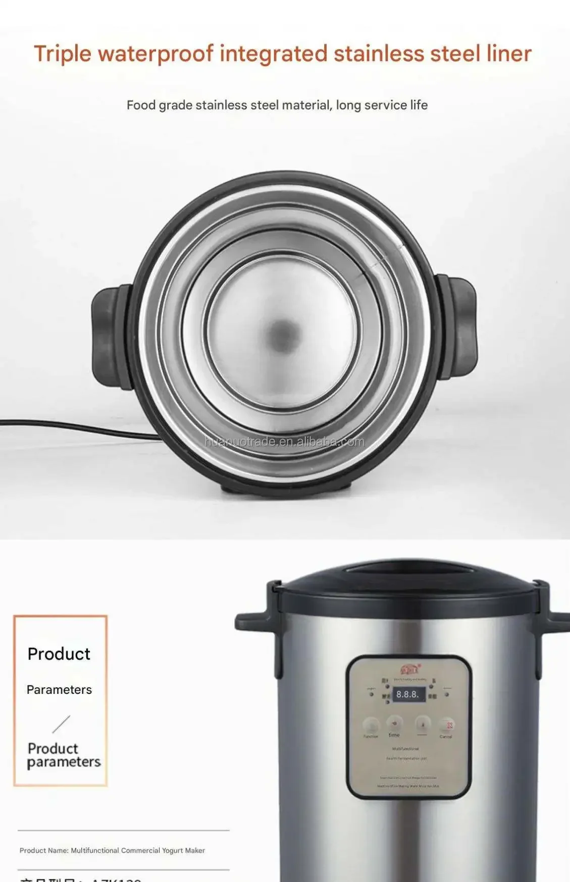 Commercial Fully Automatic 12L Large-Capacity Yogurt Maker Fruit Smoothie Sweet Rice Wine Enzyme Fermentation Machine for Yogurt