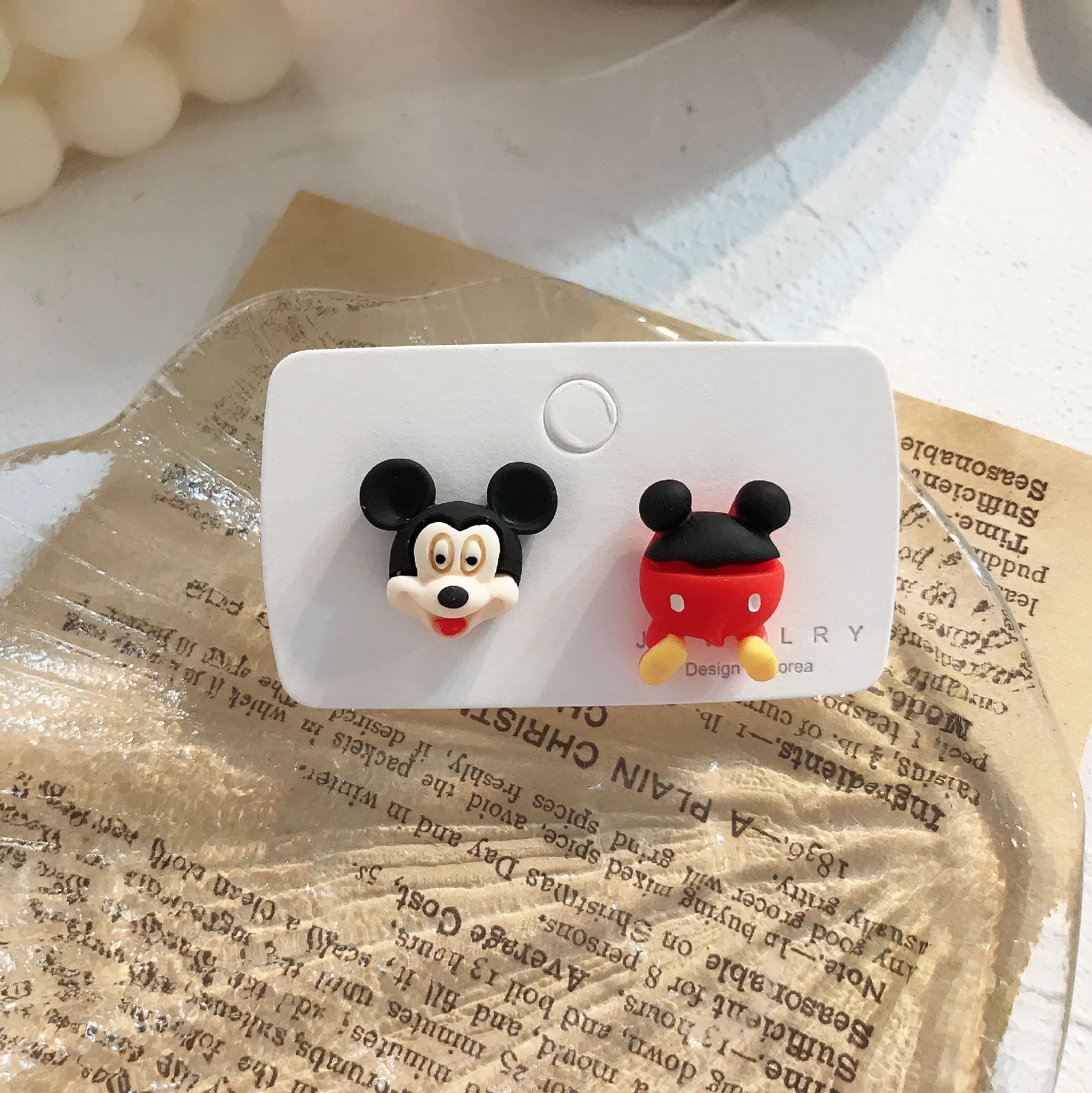 Disney Mickey Mouse Earrings Anime Cartoon Kids Girl Minnie Winnie the Pooh Donald Duck Ear Studs Cute Jewelry Christmas Gift view 6