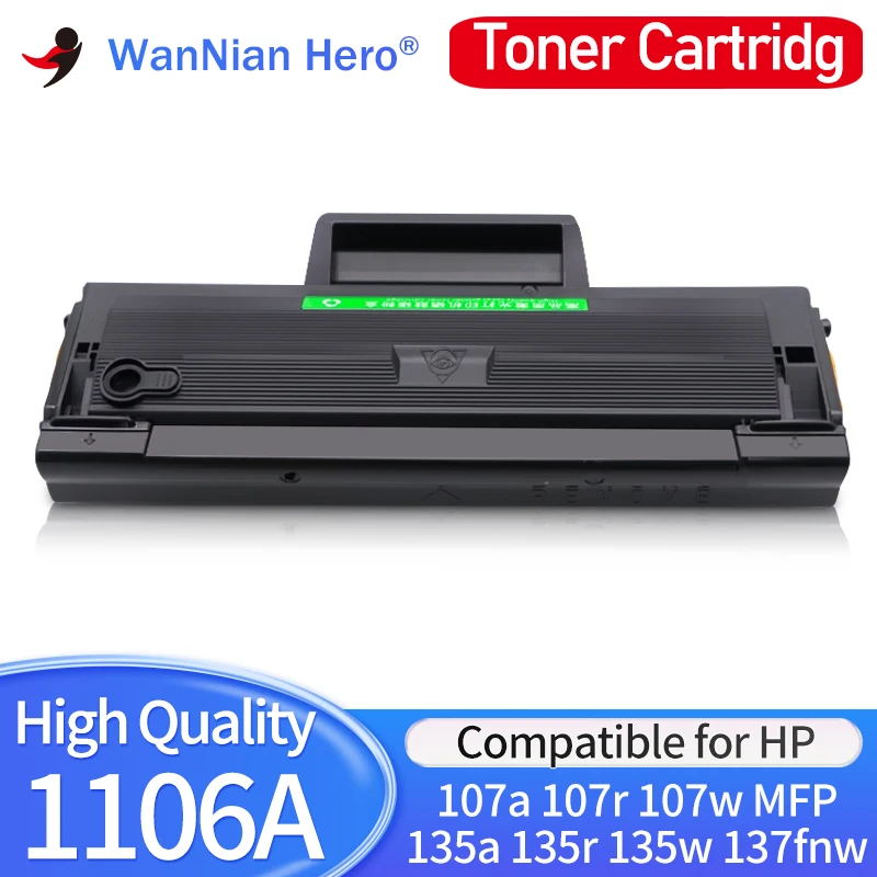 106A W1106A 105A W1105A 107A W1107A Toner Cartridge For HP Laser 107a 107r 107w MFP 135a 135r 135w 137fnw Printer BK With Chip