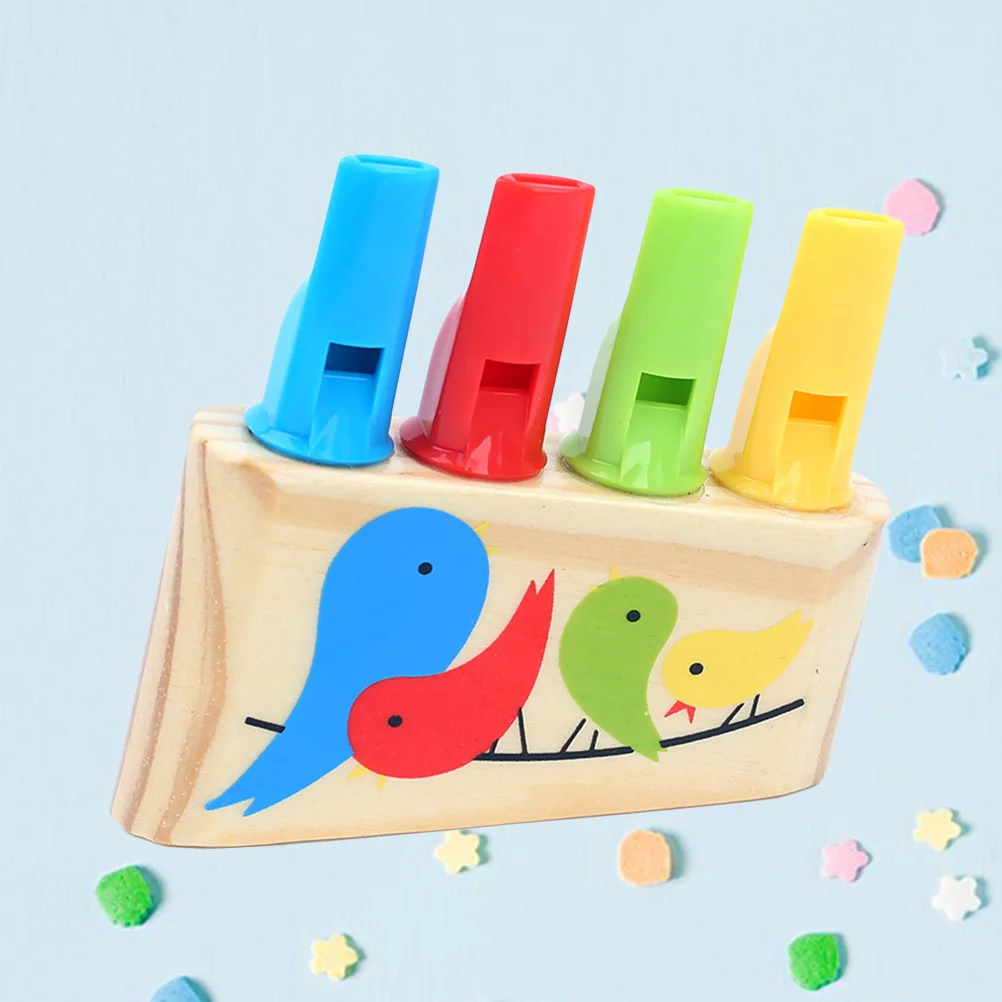 Children’s Toys Bird Whistle for Kids Pearlescent Wooden Whistles Bamboo Educational