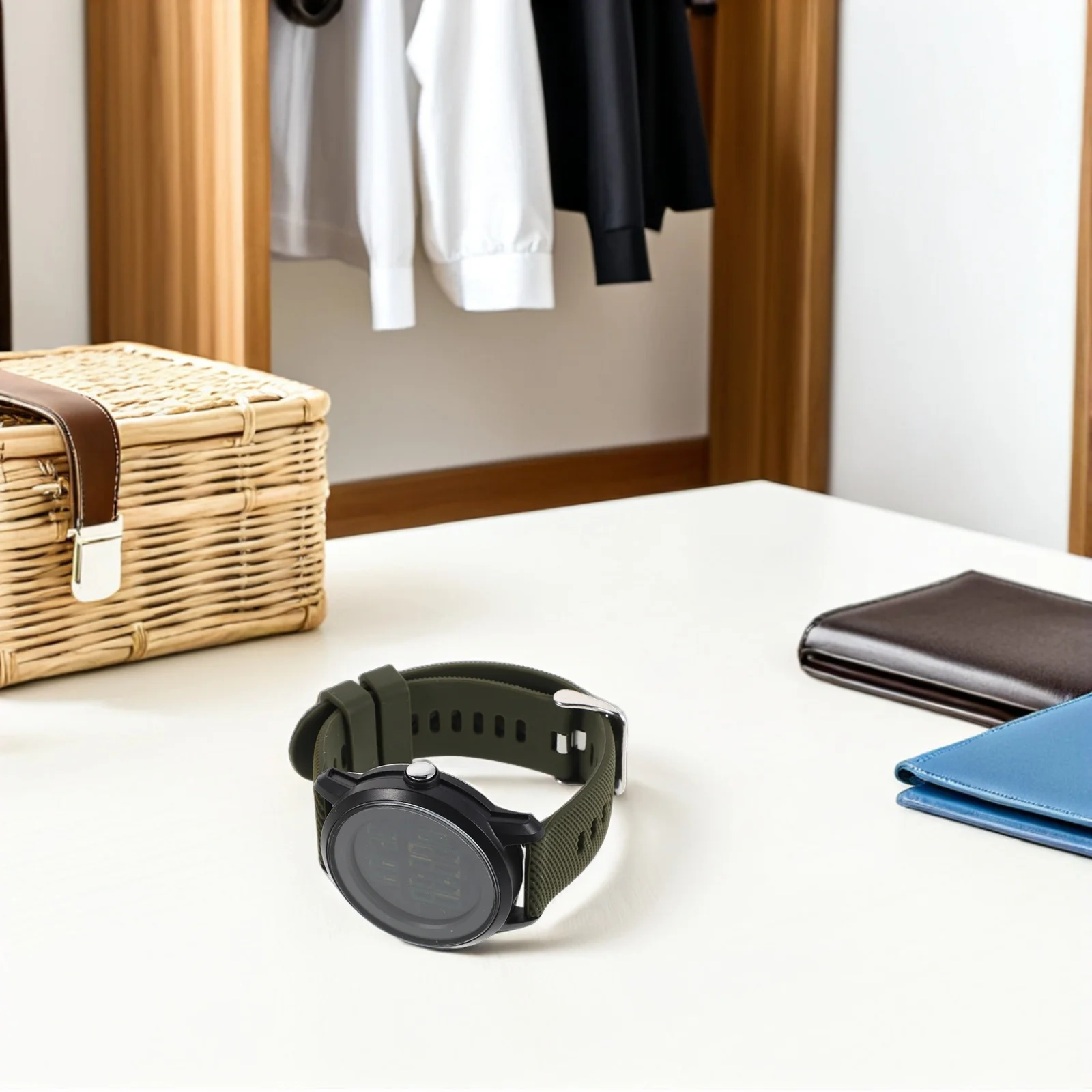 ساعة رياضية مقاومة للماء للرجال وجه كبير شاشة LED رقمية للسباحة في الهواء الطلق والمغامرة ساعة يد للطلاب