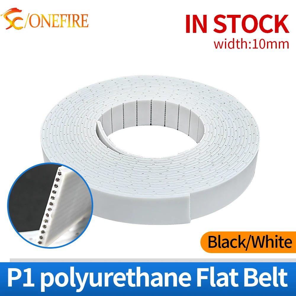 P1 Timing Belt Polyurethane Transmission Conveyor Flat Belt Width 10mm with Steel core for Fitness Equipment