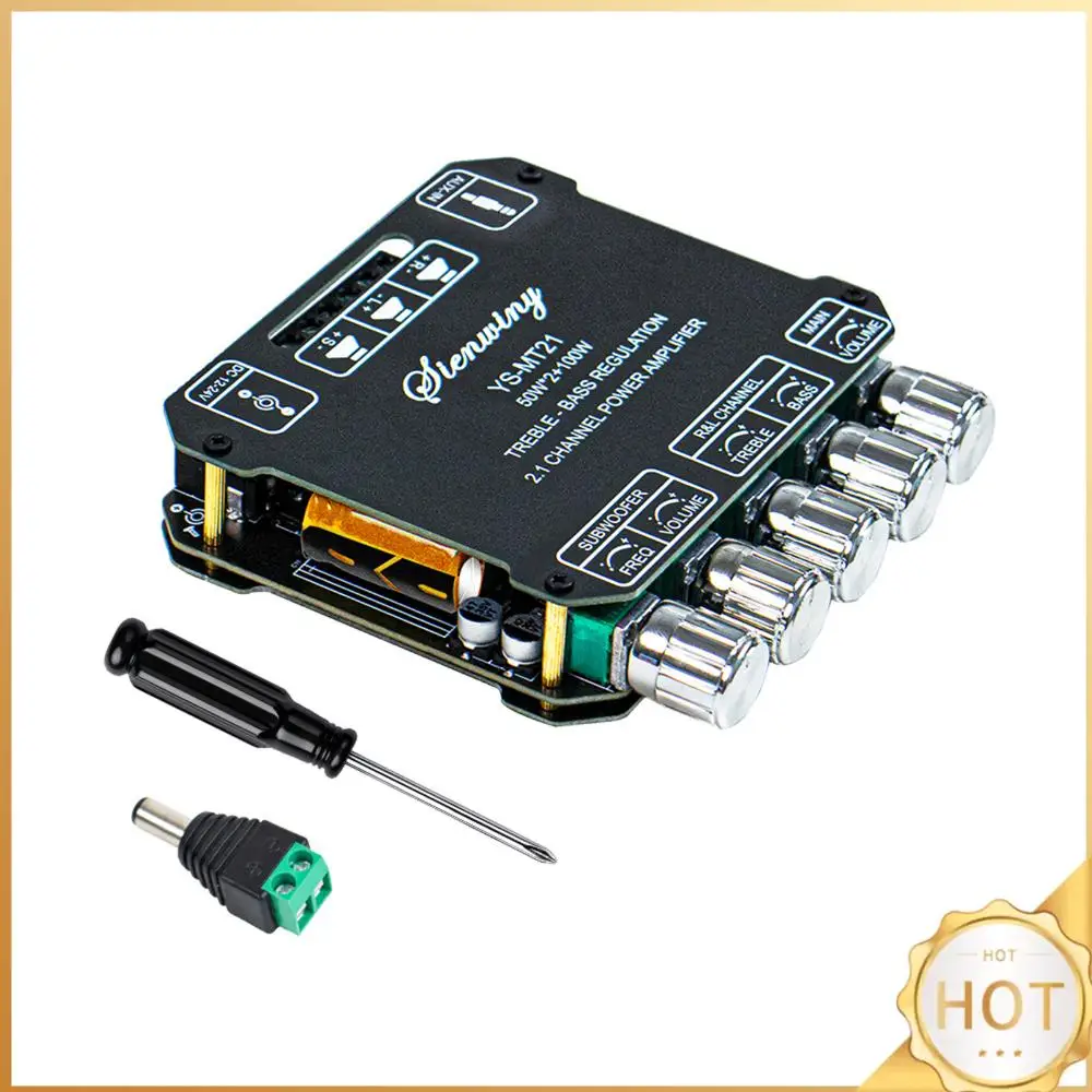 

YS-MT21 Subwoofer Audio Receiver 50Wx2+100W Stereo Audio Amplifier BT5.0 Car Audio BT Amplifier for DIY Speakers and Home Audio