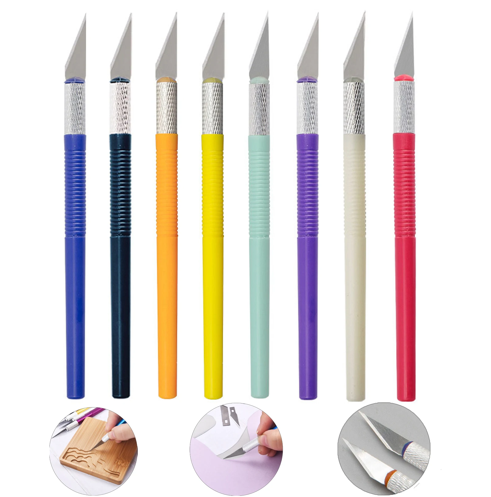 1pc Cutter Knife Art Utility Knife Pen Scrapbooking Metal Cutting Tool DIY Hand Account Craft Paper Cut Stickers School Supplies