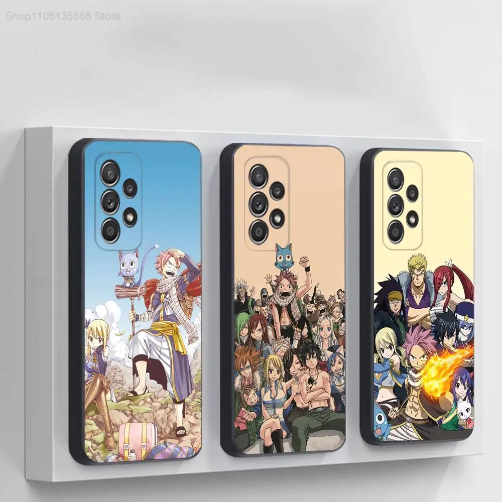 

Anime Fairy Tail Comics Phone Case For Samsung S 25,24,23,22,30,21,10,9,Ultra,Plus,Lite,FE,4,5G Black Soft Case