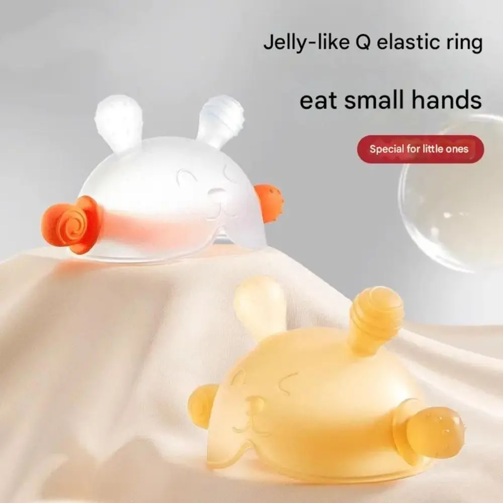 Cute Silicone Teether Gloves Rrabbit Washable Hand Teether Training Grip Portable Kids Teething For Infant