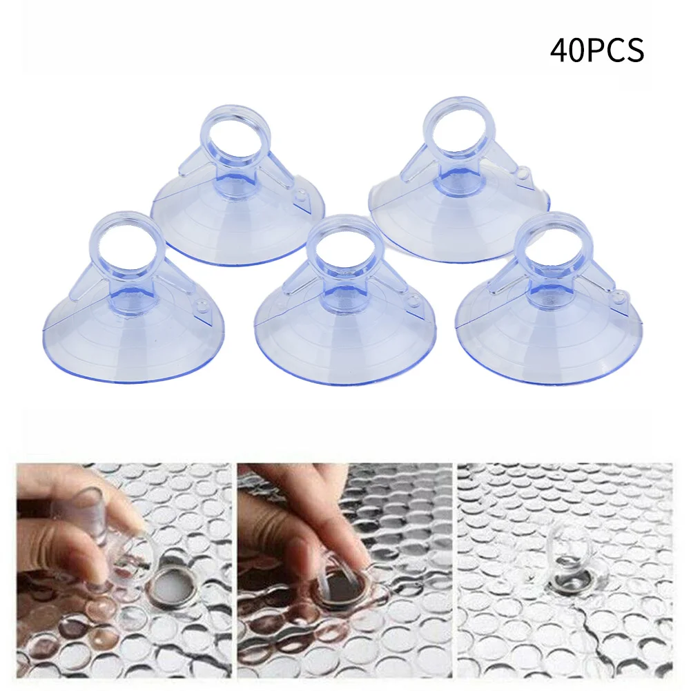 40PCS Suckers Auto Sonnenschirm Saugnäpfe Heavy Duty Klar Gummi Kunststoff Suckers PVC Saugnapf Haken 45mm