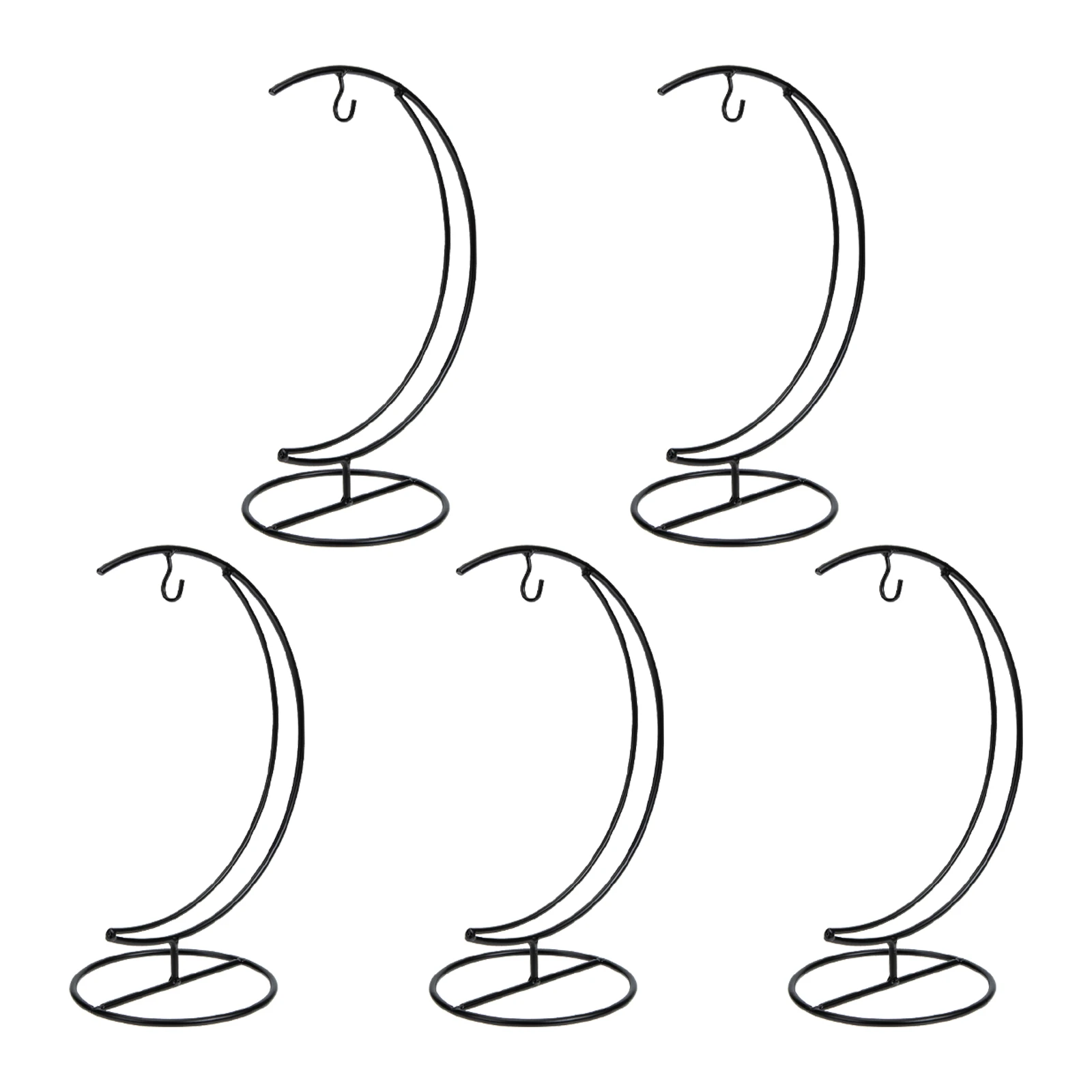 

5pcs Iron Fruit Plate Hook Banana Hooks Fruits Hanging Baskets Kitchen Tall Arm Sturdy Grape Display Stand Supplies Decorative