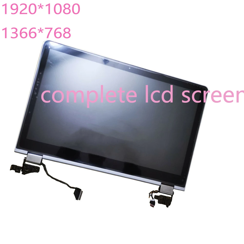 15.6 Polegada lcd para hp pavilion x360 15t-br 15-br série 15t-br000 tela lcd tela de toque montagem completa hd fhd prata ouro