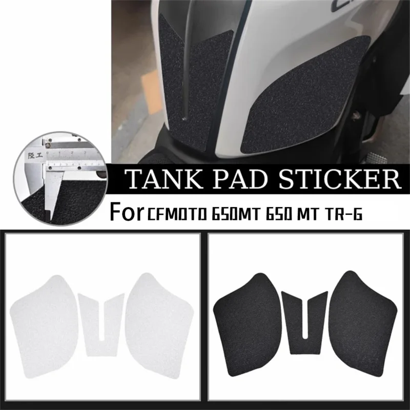 Anti Slip Tanque de Combustível Pads para a Motocicleta, Gás Knee Grip, tração Sticker Protector, Todos os Anos Acessórios, CFMoto 650mt, 650 Mt, tr-g