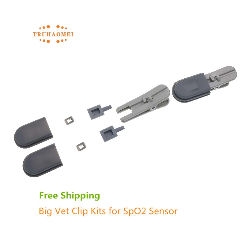 All SpO2 Sensor Patient Kits Finger Clip Silicone Soft Wrap Animal Veterinary Tonge Clips SAP2 Probe Adult Pediatric Neonates