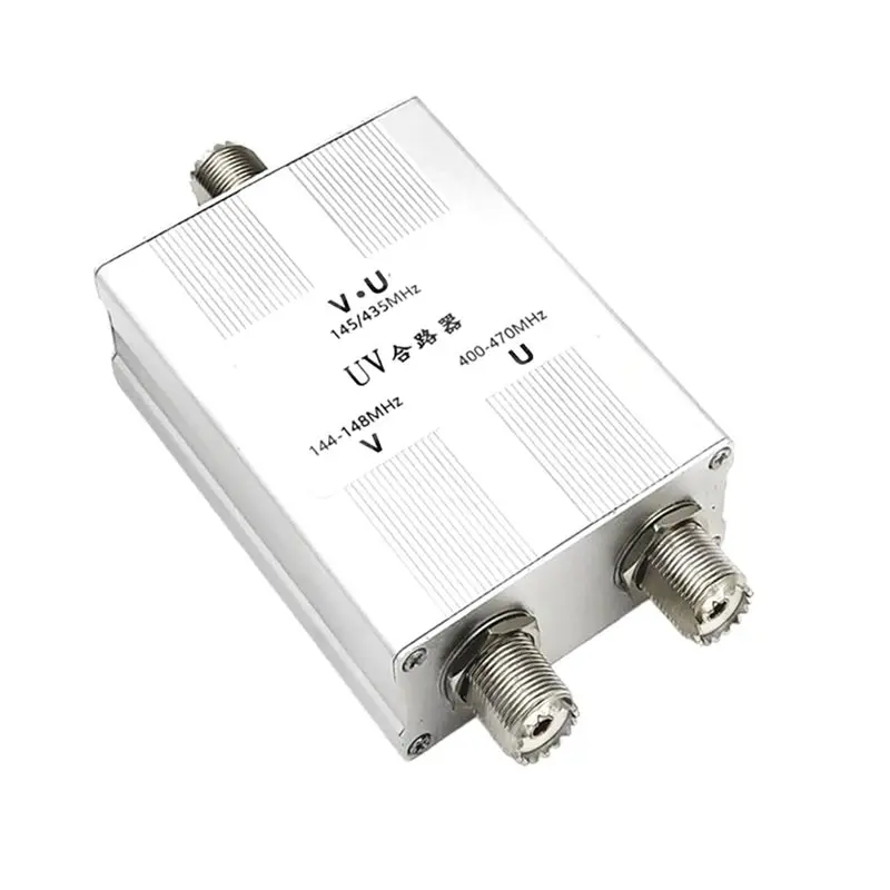 【HOT A69Z!】UV Combiner M Base U(400-470Mhz) V(144-148Mhz) Dual Band Antenna Splitter Combiner Unit