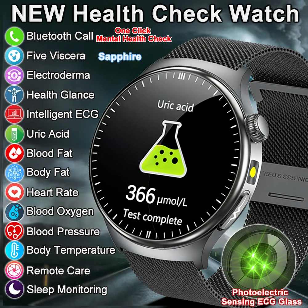 

Новые смарт-часы 2026 года для мужчин: мониторинг здоровья, измерение давления, пульса, сна, Bluetooth-звонки, Bluetooth-подключение, мониторинг состояния организма.