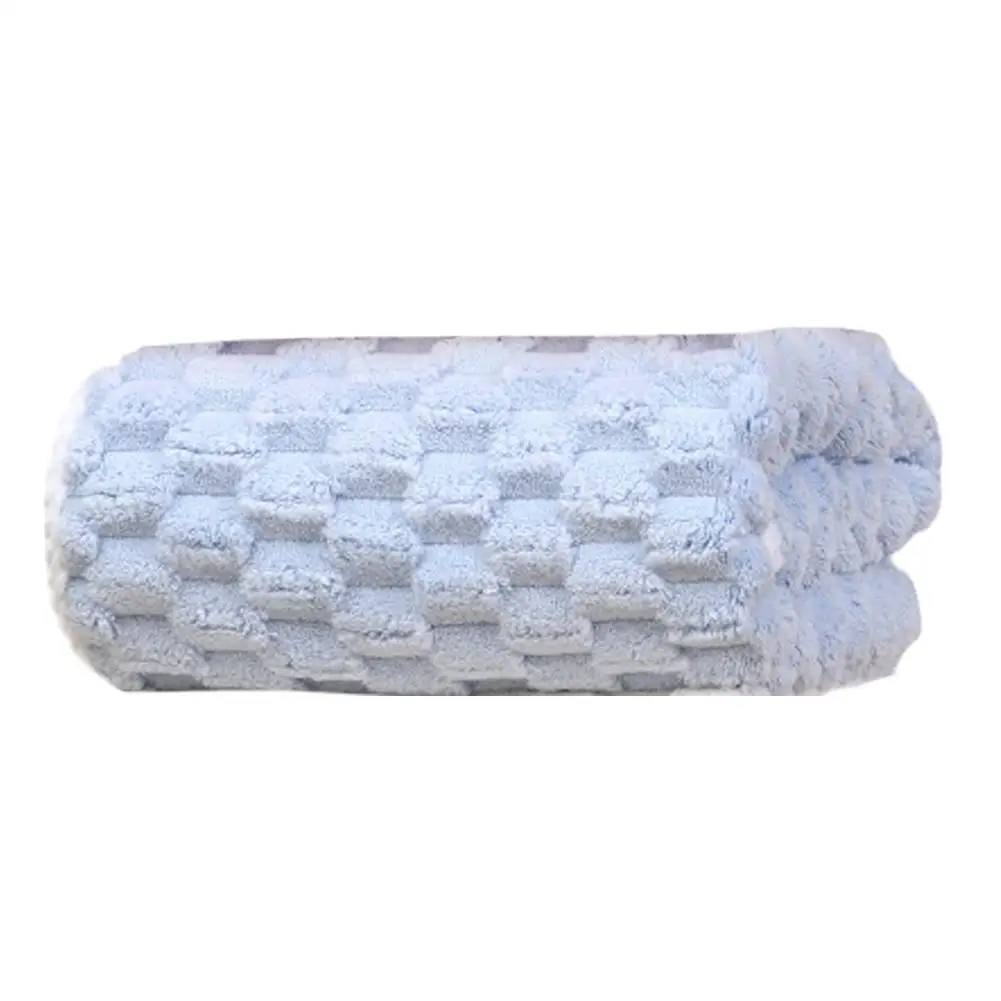 Soft Coral Velvet Towel Plain Edge Thickening Towel Easy Shed Color Solid Household Absorbent Easy Soft To Not Is Towels F5F9