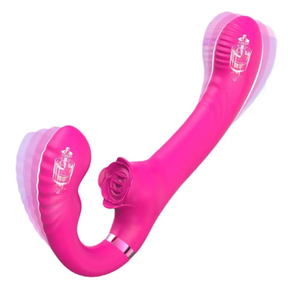 

Female Double Head Shaker Wireless Remote Control Tongue Licking And Patching Massage Stick Female Masturbation Device Adult Sex