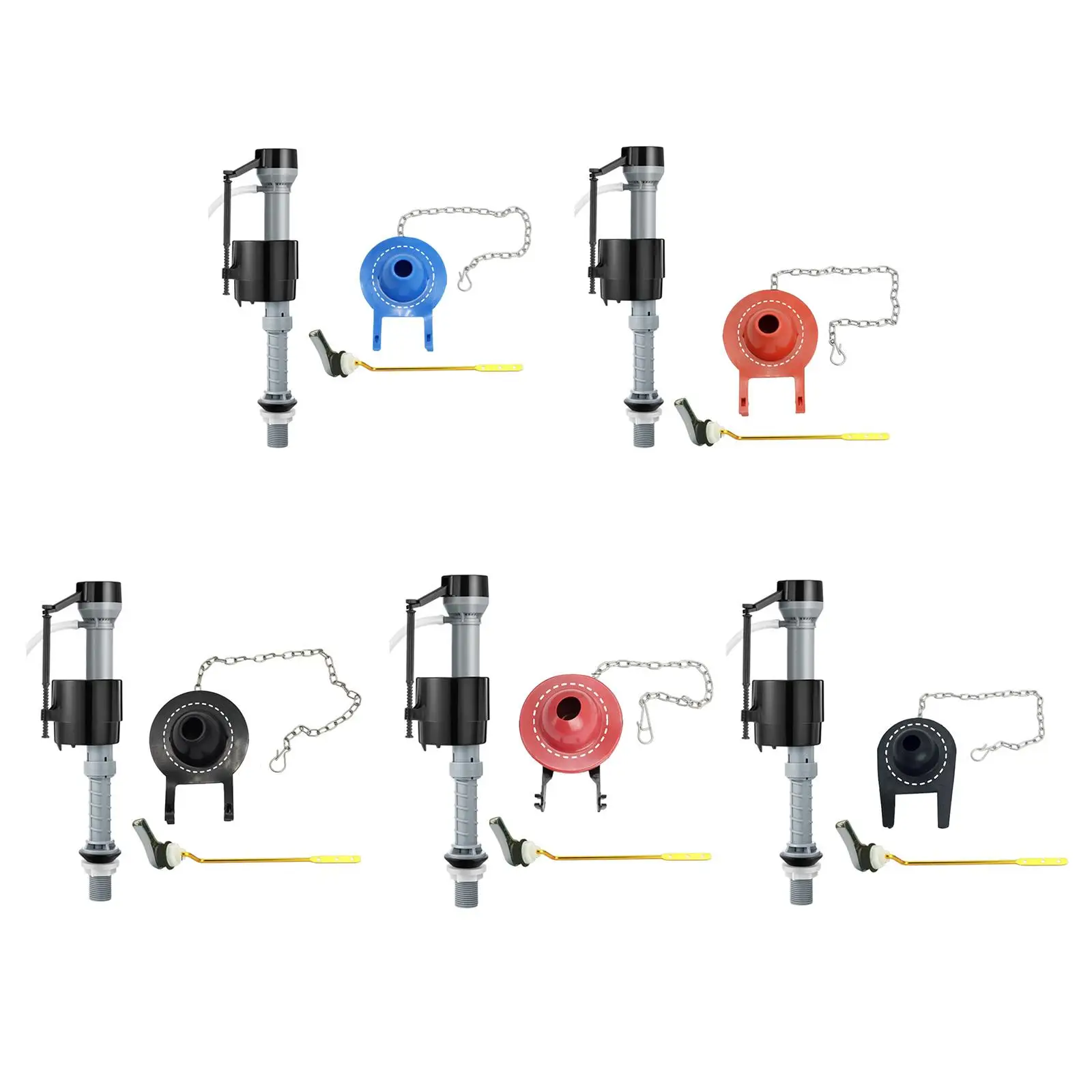Toilet Fill Valve Height Adjustable Bath Equipment Toilet Tank Fittings Set for Bathroom Household Kitchen Toilet Tanks Supplies