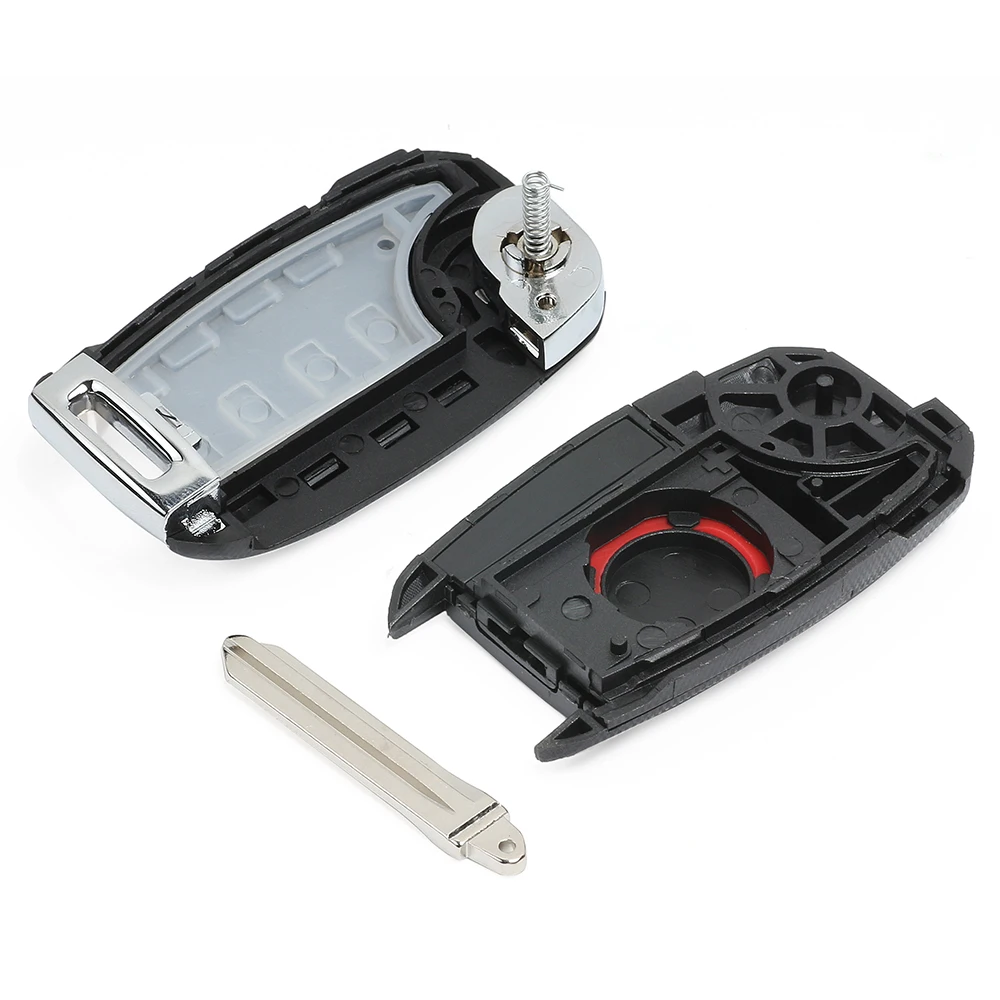 KEYECU Flip Remote Key Shell Case Fob 3B/4B for Kia Sorento Carens K3 K5 Cerato Forte Rio Optima